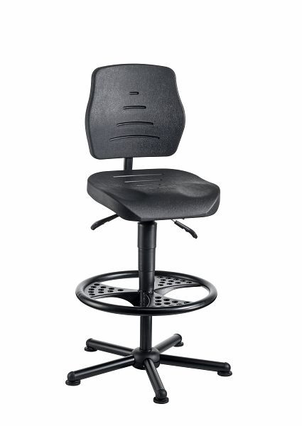 Siège de travail pivotant Mey W15-H-PU-FR3, réglable en hauteur, 01060