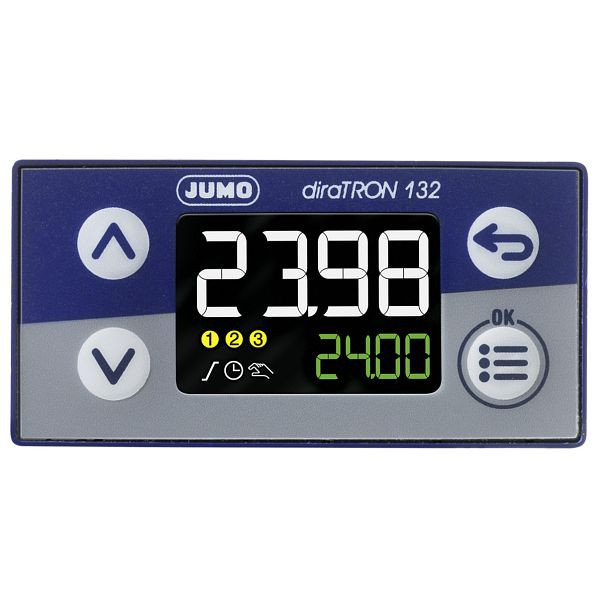 Régulateur compact JUMO pour installation sur panneau de commande, (48x24 mm), AC 110 à 240 V, 00680779