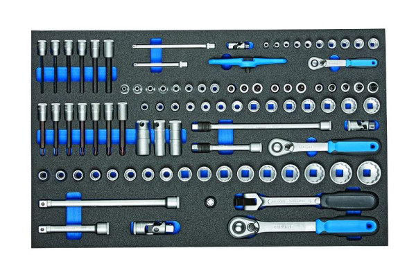Insert d'outil de contrôle GEDORE avec jeu de clés à douilles assortiment 1/4''-3/8''-1/2'', 2016257