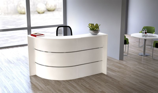 Kerkmann Bari comptoir compact, L 1750 x P 950 x H 1120 mm, blanc, 21354910