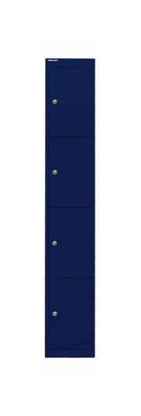 Vestiaire Bisley Office, 1 compartiment, 4 tiroirs, bleu oxford, CLK184639