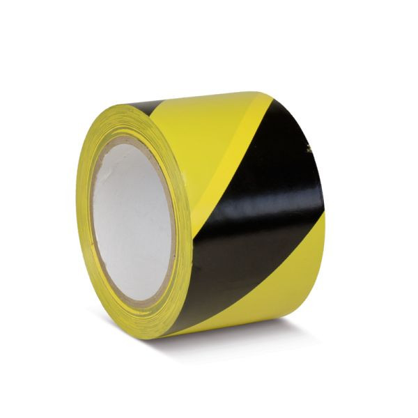 Ruban de marquage au sol Mehlhose standard noir/jaune 75mmx33m, KMSW07533