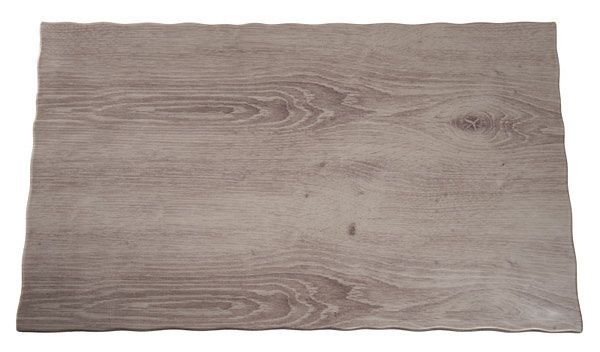 Plateau APS GN 1/1 -DRIFTWOOD-, 53 x 32,5 cm, hauteur : 1,5 cm, mélamine, aspect bois, avec pieds antidérapants, 84180