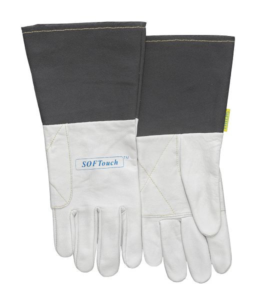 ELMAG Gants de soudage 5 doigts WELDAS 10-1004 L, TIG/TIG, longueur : 35 cm, taille 9 (1 paire), 59139
