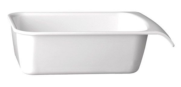 APS Cuve GN 1/4 -CASCADE-, 26,4 x 16,2 cm, hauteur : 7,5 cm, mélamine, blanc, 1,5 litres, 83962