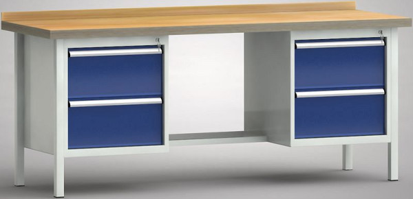Etabli standard KLW - 2000 x 700 x 840 mm L x P x H, WS202N-2000M40-E7025