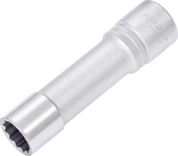 Douille Hazet, Bi-Hex, carré creux 12,5 mm (1/2 pouce), 14 mm, type long avec moletage, 900TZ-14