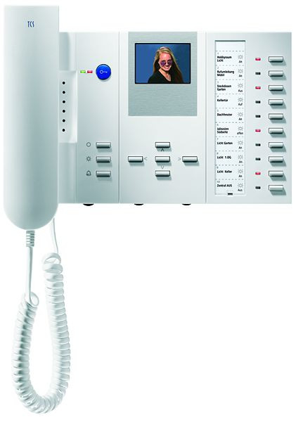 Interphone vidéo TCS série IMM avec 4 + 5 + 10 boutons, montage en saillie blanc, IMM1310-0140