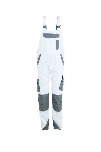 Salopette homme Planam Norit, blanc/zinc, taille 60, 6528060