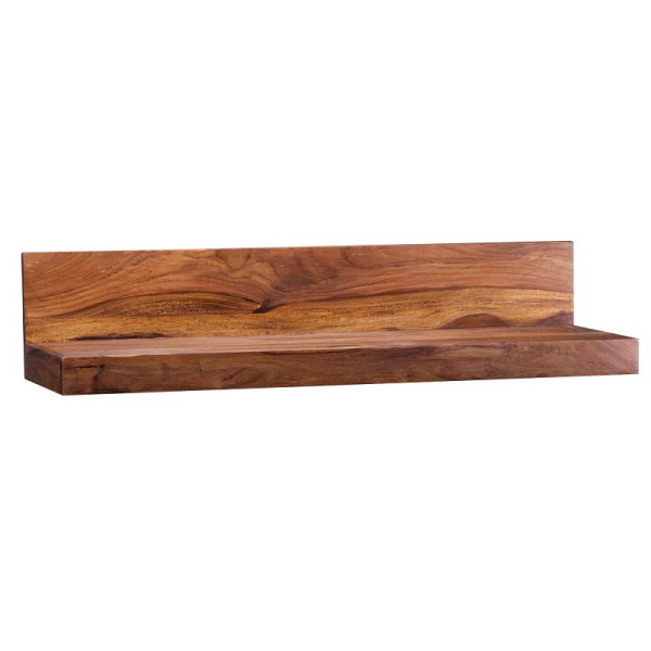 Wohnling étagère murale MUMBAI bois de Sesham massif 80 cm, style maison de campagne, bois véritable, produit naturel, WL1.574
