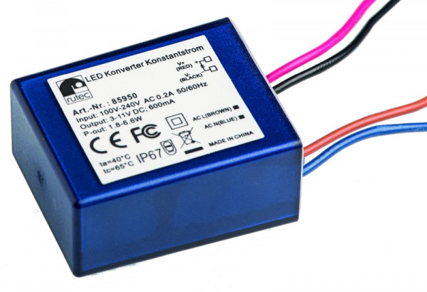 rutec Projekt LED rutec project 600mA 1,8W - 6,6W convertisseur courant constant, PHE950