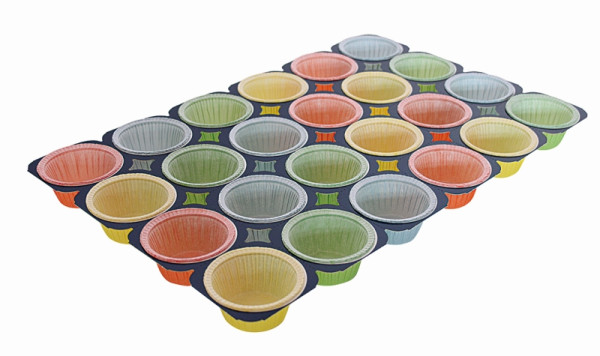 Ensemble de moules à muffins Schneider, coloré, 338 x 504 x 36 mm, paquet de 100, 122105