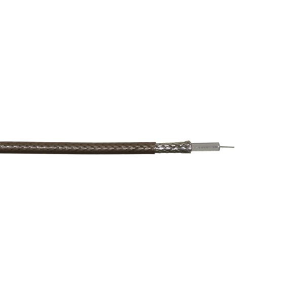 Câble haute fréquence connectivité bda RG 178-FEP MIL-C17 marron / transparent - bobine 100m, 10902011