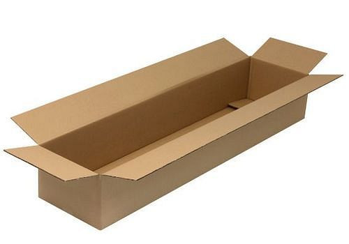 Boîte pliante en carton ondulé TransPak à 2 parois, dimensions intérieures 1300 x 300 x 200 mm, qualité 2.20BC, paquet de 15, 299399