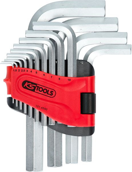 Jeu de clés Allen KS Tools, dans support pliable, 14 pièces1, 5-19 mm, 151.4590