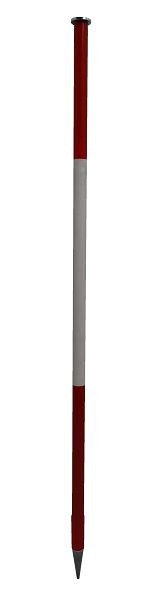 Mât de gamme NESTLE, bois, 1,30 m avec capuchon en métal pour boule de balayage, 14201000