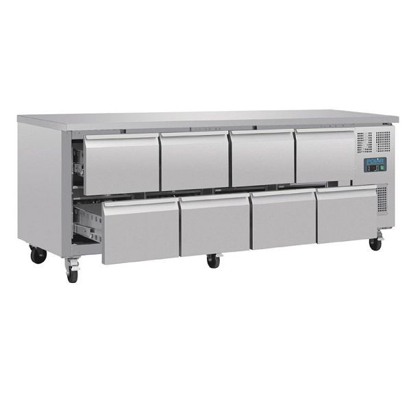 Comptoir réfrigéré Polar à 8 tiroirs 616L, DA549