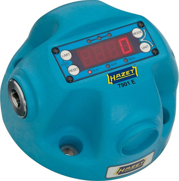 Testeur de couple HAZET, électronique, 10-350 Nm, Nm min-max : 10-350 Nm, carré creux 12,5 mm (1/2 pouce), 7901E