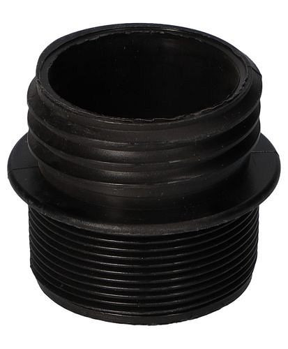 Adaptateur de filetage DENIOS de 2" fin (A) à DIN 61 / 31 (A), noir, 117-113