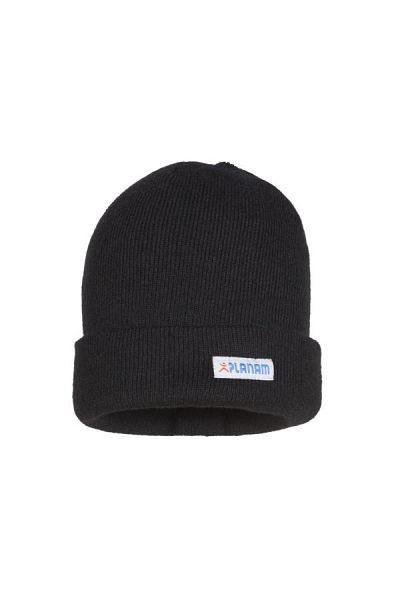Planam Accessories Bonnet tricoté avec revers, noir, taille unique, 6031052