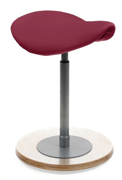 Tabouret pendulaire Mayer Sitzmöbel avec siège selle ergonomique 1167, rouge-violet, 1167_N_30321