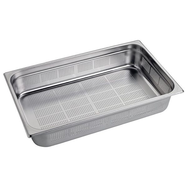 Bac GN Inox Gastro M 100mm GN1/1 perforé, GR735