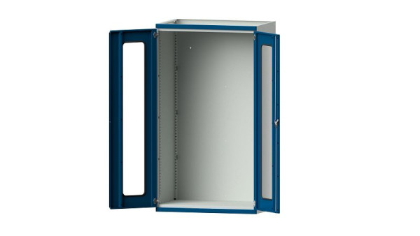 Etablis ANKE, armoire pour charges lourdes, modèle 100, 1085 x 690 x 1950 mm, zone de visualisation en plexiglas, RAL 7035/5010, 621.029