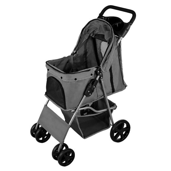 Monster Dog Poussette Animal Buggy Pliable Pet Buggy avec housse de pluie, 211885