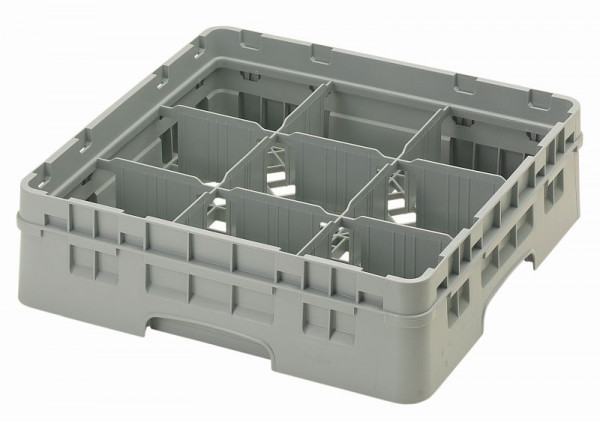 Panier de lavage Cambro 9 compartiments Camrack®, 9 cm, gris doux, paquet de 5, 9S318151