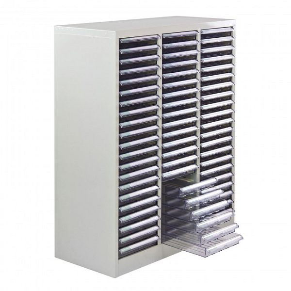 Boîte à tiroirs ADB SC3x21, dimensions extérieures du corps en métal (L x P x H) : 79,5 x 35 x 101 cm, couleur : gris clair, revêtement par poudre (RAL 7035), 40615