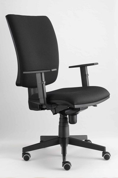 Chaise de bureau pivotante Hammerbacher Solid 1 noir, hauteur 106-119 cm, largeur d'assise 55 cm, VSDS1/D