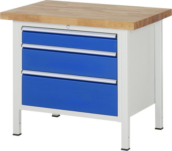 Etabli RAU série 8000 - modèle 8259, L1000 x P700 x H840-1040 mm, base système L860 x P650 x H800-1000 mm, 03-8259A2-107B4H.11