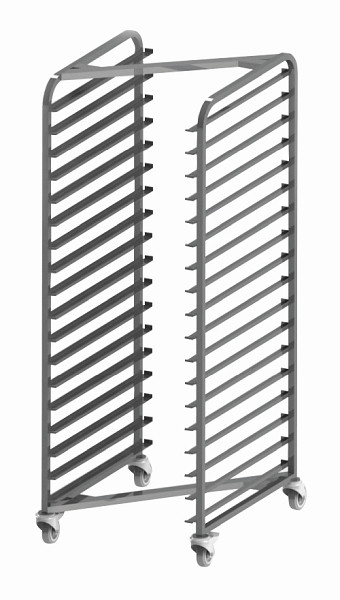 Chariot de transport Schneider TYPE-Z, inox, insertion longitudinale : 18 supports 600x400, 385200