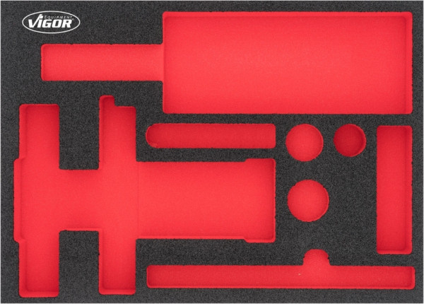 Inserts en mousse souple bi-composant VIGOR, dimensions insert / taille tiroir : M (282 x 393 x 35 mm), utilisation : V7265, V7265-L