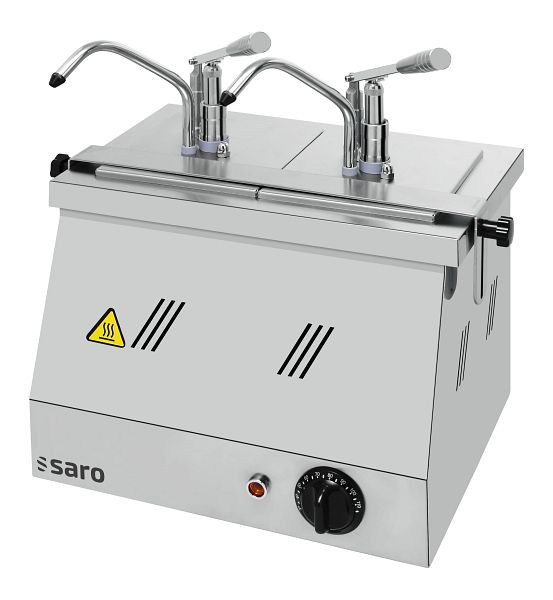 Saro Bainmarie 2x 1/6 GN 200 avec distributeur BM-0216, 421-2505