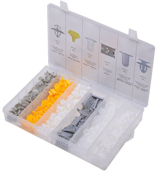 Assortiment de clips de fixation en acier SW, Renault, S8018
