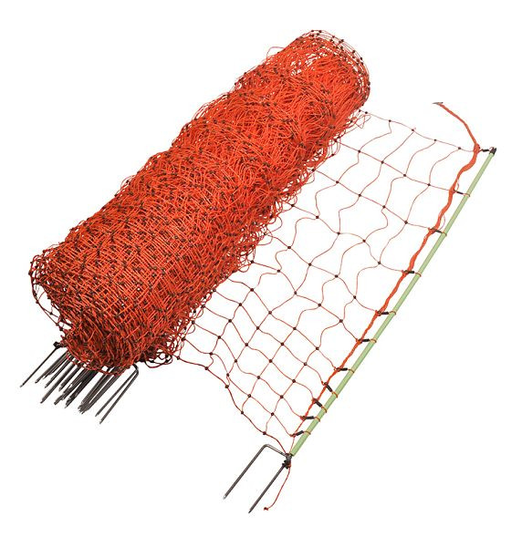 Filet à volaille Gallagher EuroNetz, double tige de terre, orange 112/2-15/G-50m, 022403