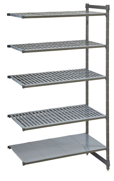 Cambro Camshelving® Basics Niveau de culture 4V + 1S 21X30X84 Graphite mat, CBA213084VS5580