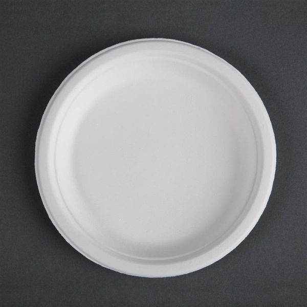 Assiette en canne à sucre compostable Fiesta Green 17,9 cm, UE: 50 pièces, CW905