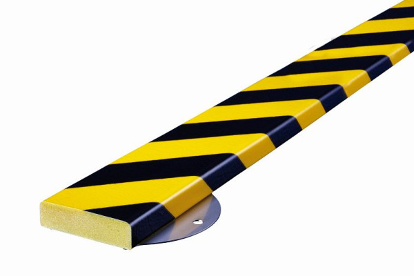 Kit de protection murale Knuffi, type S, jaune/noir, 1 mètre, avec 4 vis, WPS-15718