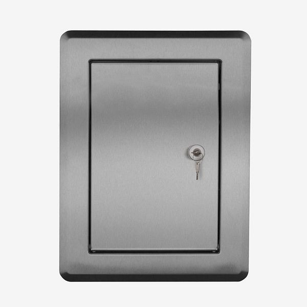 Porte d'entrée HKW EXCELLENT verrouillable, acier inoxydable, 9015