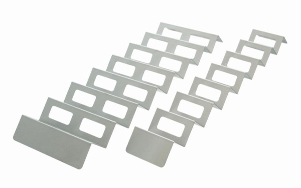 Présentoir à snacks Schneider, forme vague, acier inoxydable, 560 x 175 mm, 154094