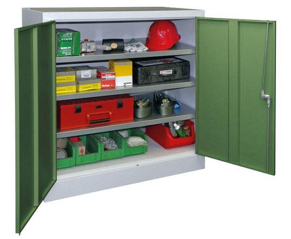 Armoire à outils Pavoy 1000/500/1000, verrouillable ensemble, 3 étagères galvanisées, 32371-100-005-611