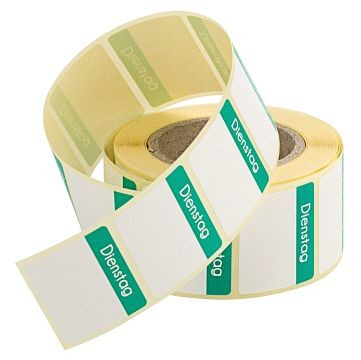 Étiquettes Contacto mardi vert, paquet de 500 en rouleau, 4371/052