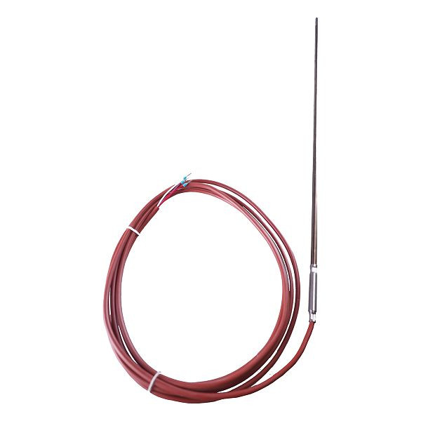 Thermomètre à résistance de gaine JUMO, silicone 2.5m, 1xPt100 dl, 6x500mm, -50 à + 600°C, 00068250