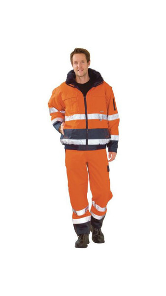 Veste confort haute visibilité Planam, orange/marine, taille S, 2046044