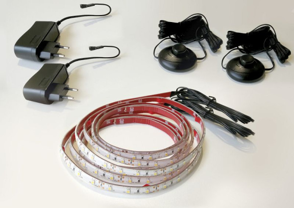 Kit d'éclairage Kerkmann 3200, conduit de 5 m (2x2,5 m), câble d'alimentation de 5 m, 22340300