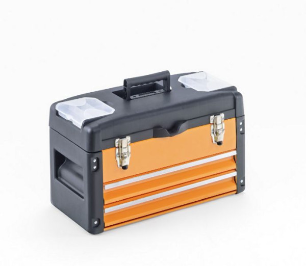 Boîte à outils Metra, 2 tiroirs orange, 10511