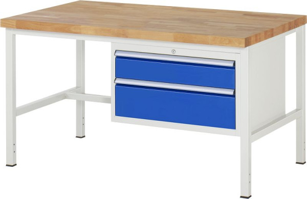 Etabli RAU série 8000 - modèle 8223, L1500 x P900 x H840-1040 mm, base système L1495 x P850 x H800-1000 mm, 03-8223A1-159B4H.11