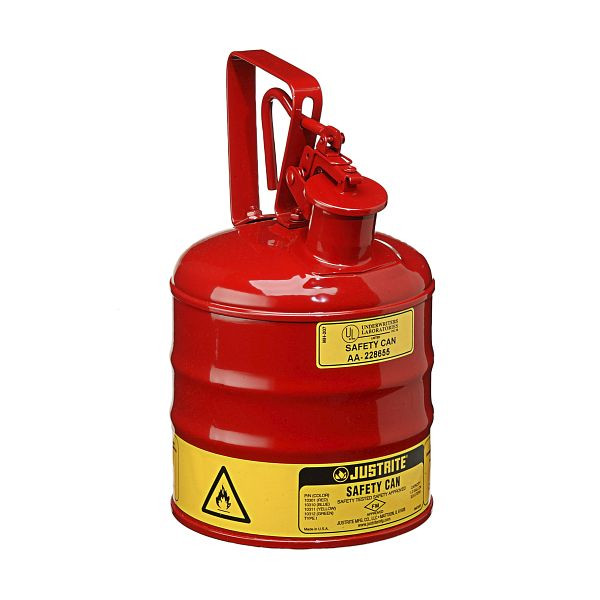 Conteneur de sécurité Justrite Type I 1001, 29,2 cm x 29,2 cm, rouge, JCN10301RD